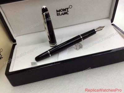 AAA Replica Montblanc Meisterstuck Classique 163 Fountain Pen Silver Clip